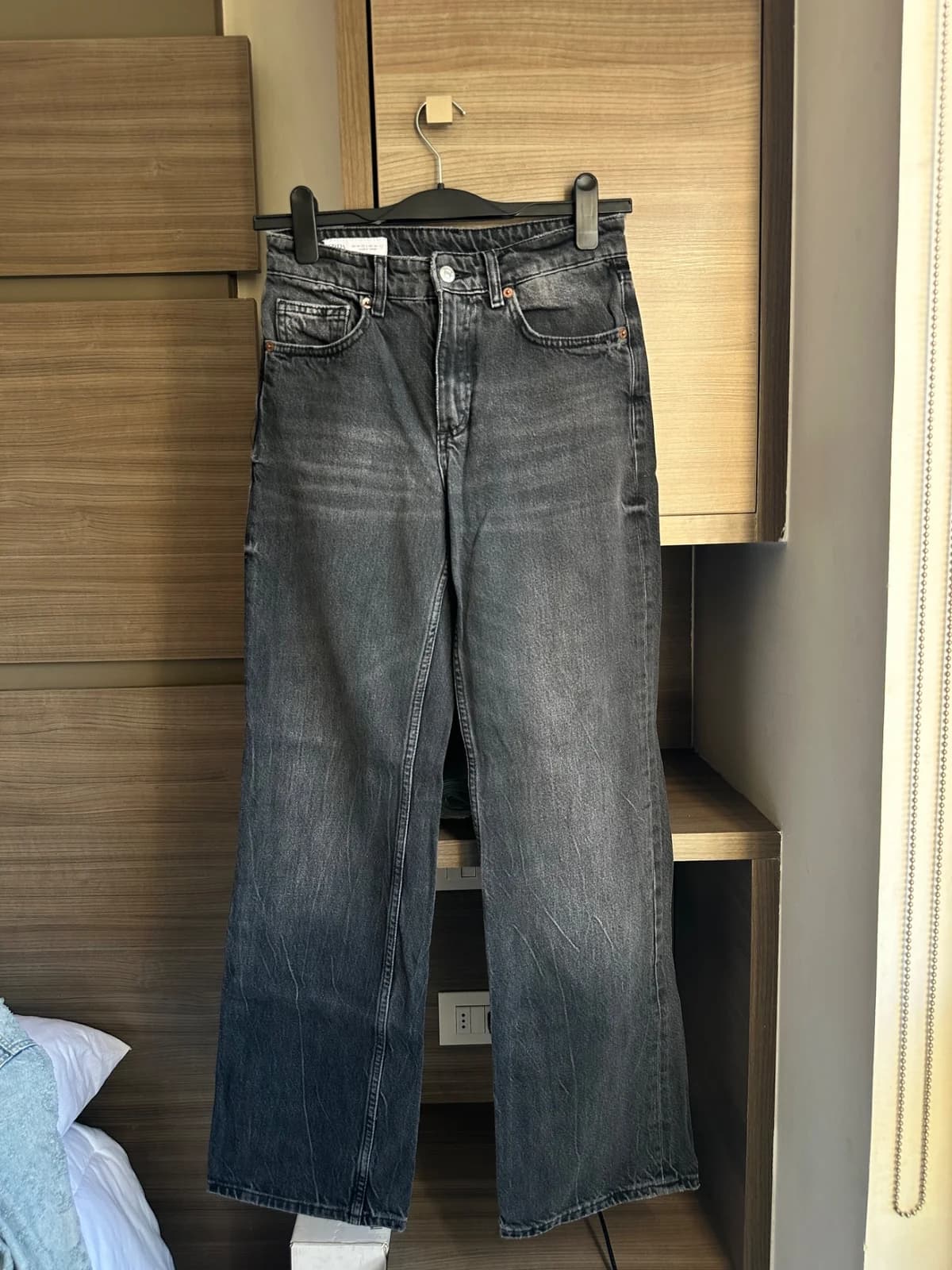 Jeans Wide Leg Negro
