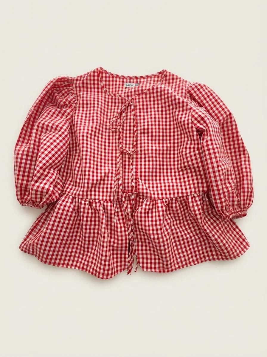 Usado por Victoria Flores, Blusa cuadros, talla M