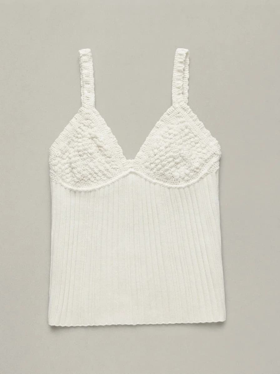 Usado por Monse Carmona, Polera 2 texturas, talla XS