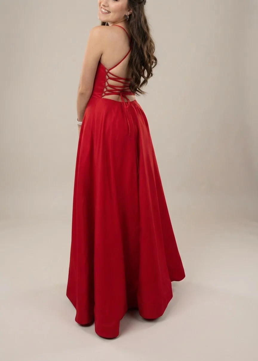 Vestido de fiesta rojo — foto 1