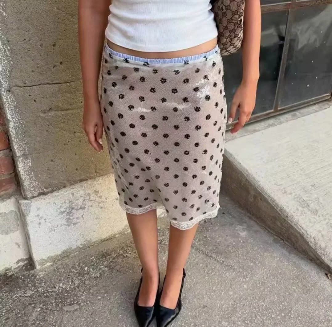Usado por Sofia Pérez de Tudela, Falda Lentejuelas, talla S
