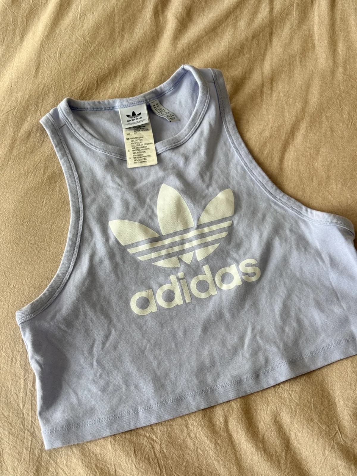 Usado por Tatiana Tscherebilo, Top adidas, talla Xs