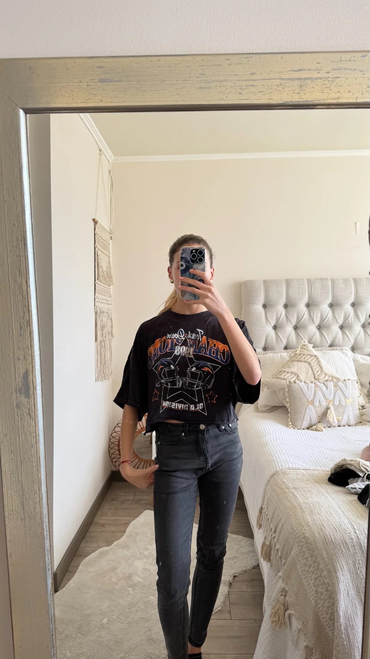 Top estampado oversized