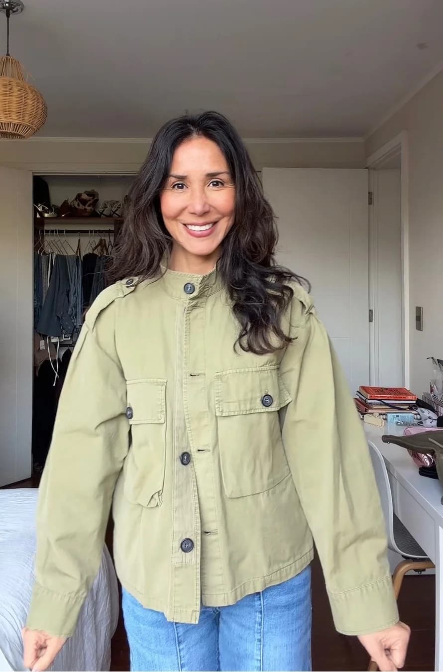 Chaqueta verde oliva