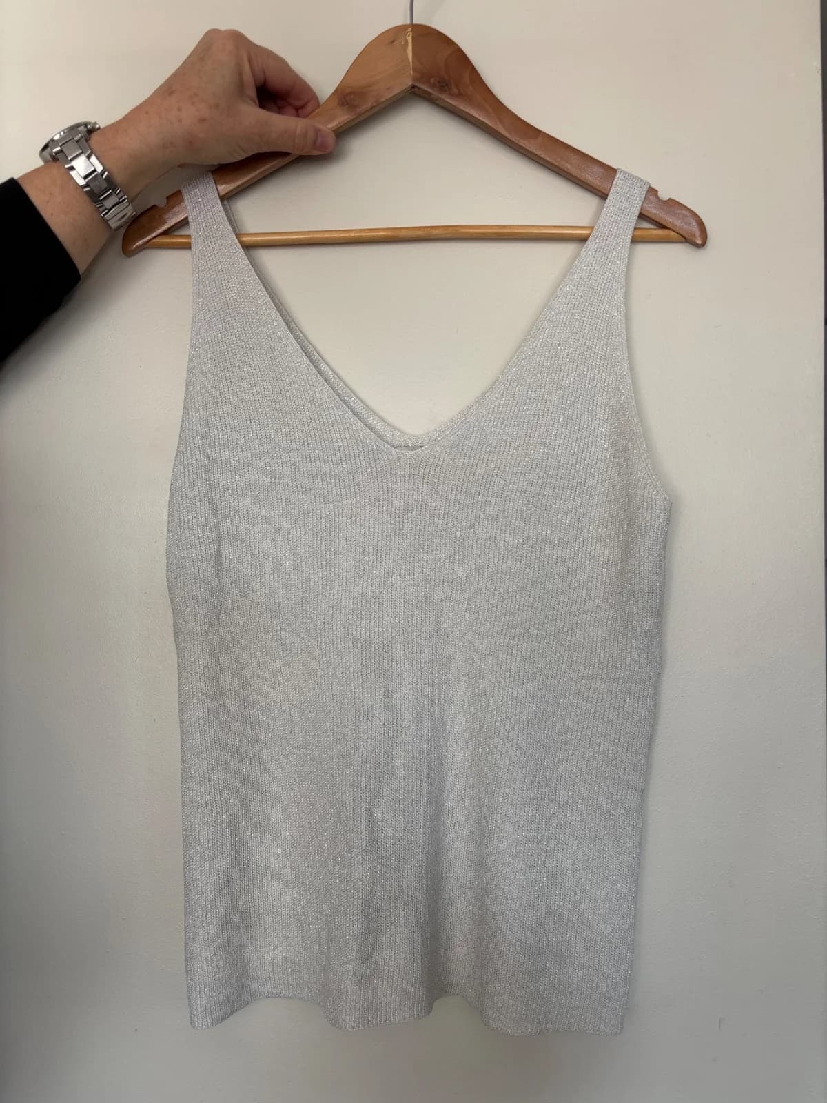 Polera tejida con brillos — foto 1