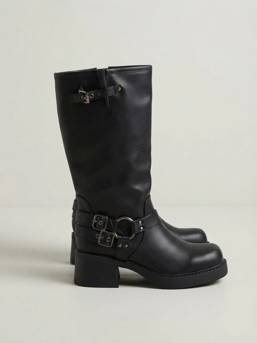 Usado por Pía Delgado Álvarez, Botas efecto cuero , talla 40 (25cm)