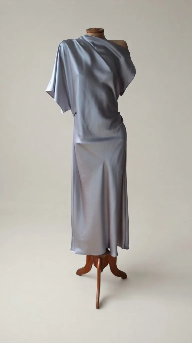 Usado por telovendo_ahoraya, Vestido Zara tela satinada talla L, talla L