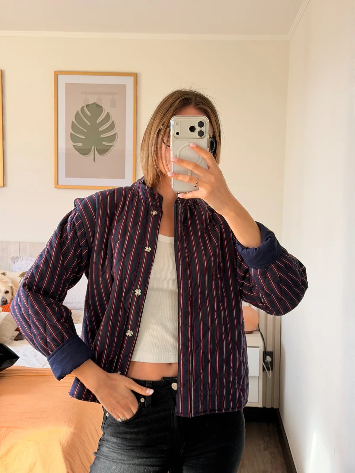 Usado por Paula Aguirre, Chaqueta, talla Xs