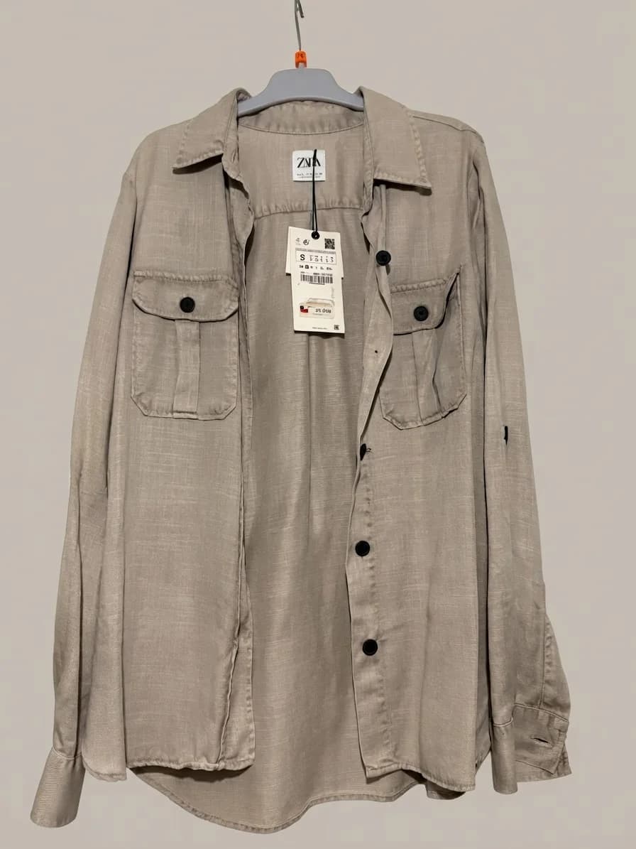 Usado por Dominga , Sobrecamisa Zara , talla S