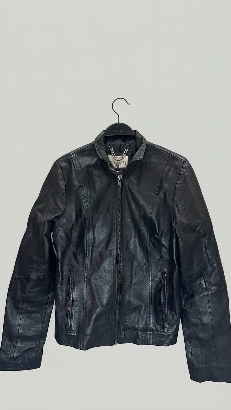 Chaqueta cuero negro XS — foto 1