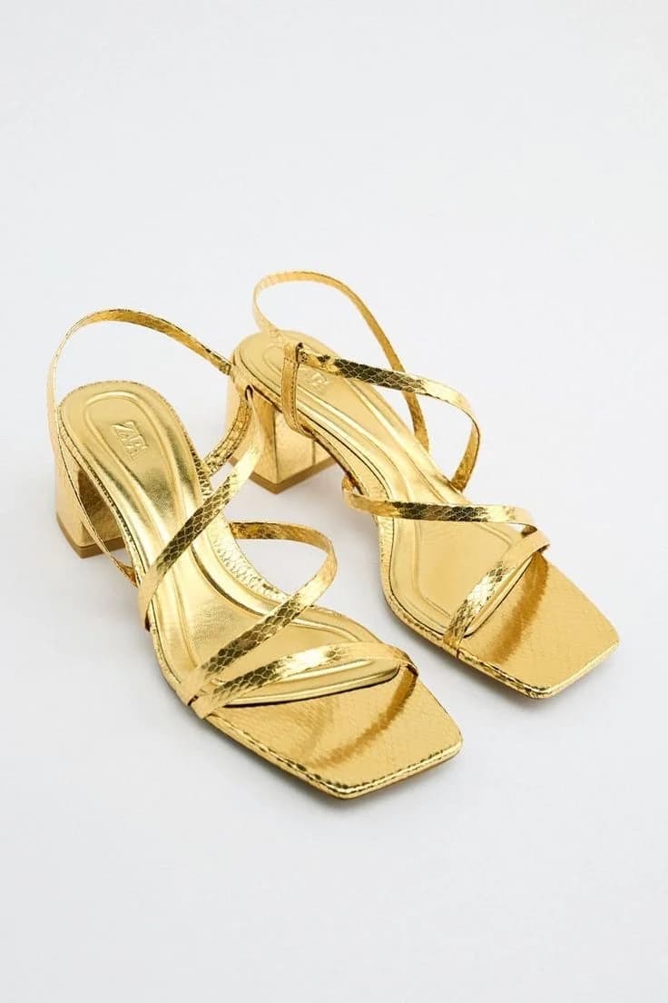 Sandalias fiesta taco Zara — foto 1