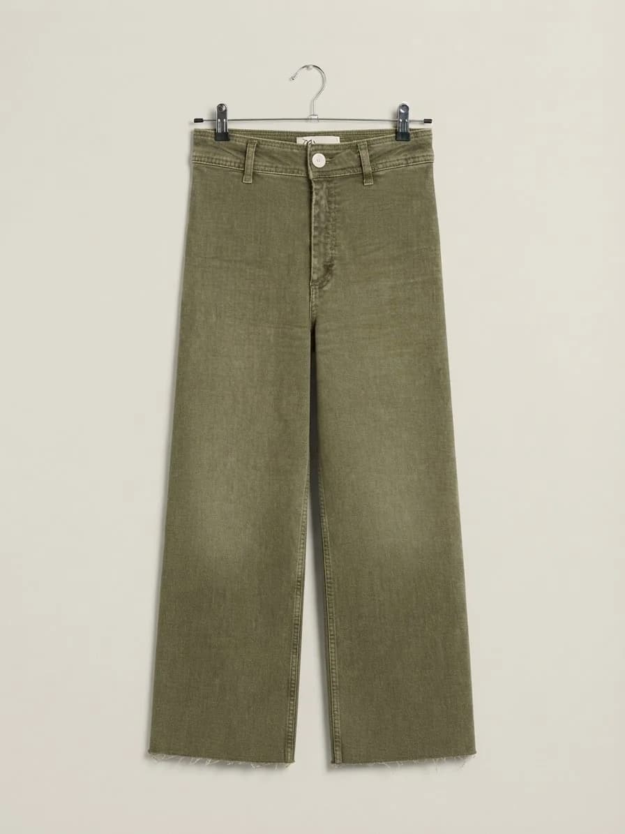 Jeans Marine Straight Zara verde — foto 1