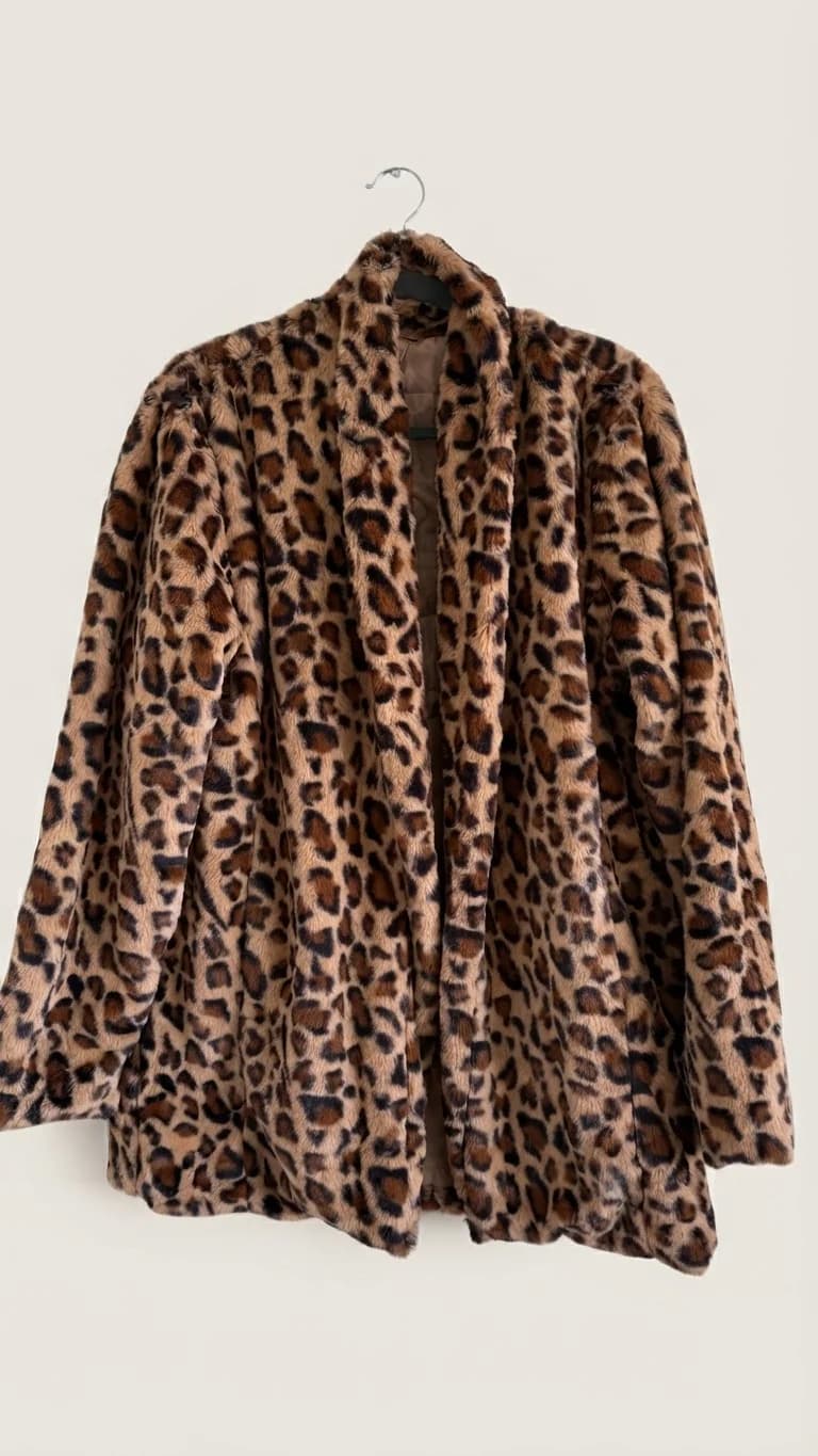 Chaqueta Animal Print Peluda