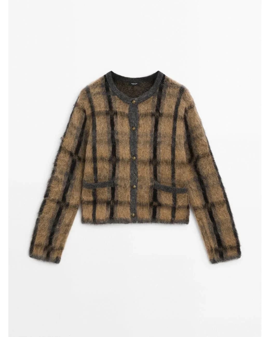 Usado por Martina Bonilla, Cárdigan Massimo Dutti Cuadrille, talla Unica