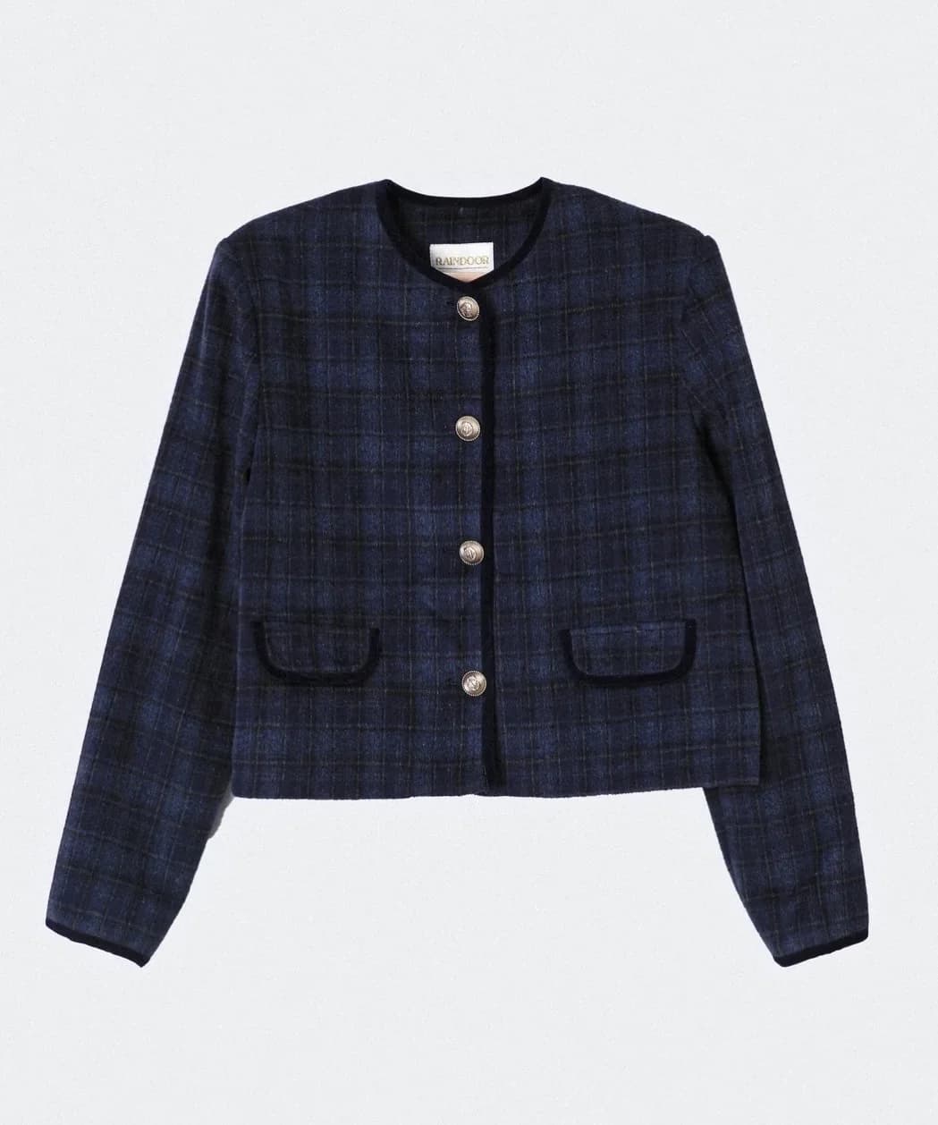 Usado por Antonia Werner, Chaqueta Raindoor Royal Navy NUEVA, talla S