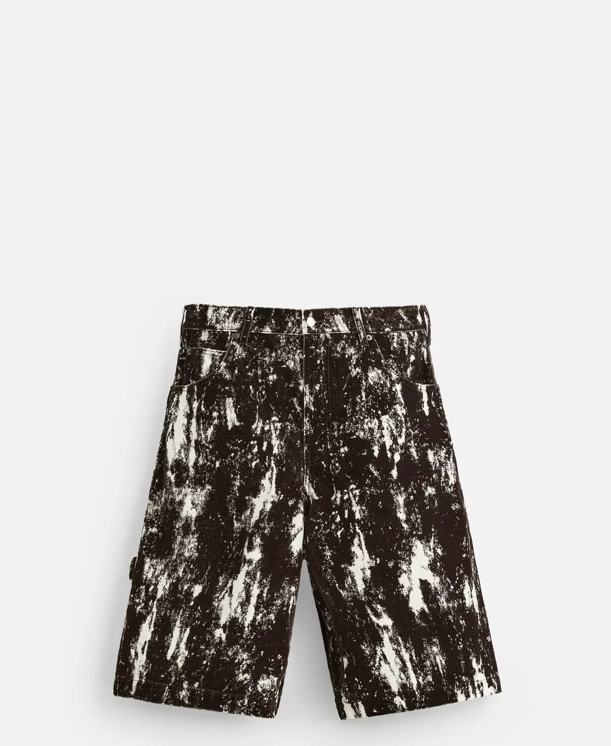 Usado por Luis Valdés, Bermuda de un estampado textura, talla XS