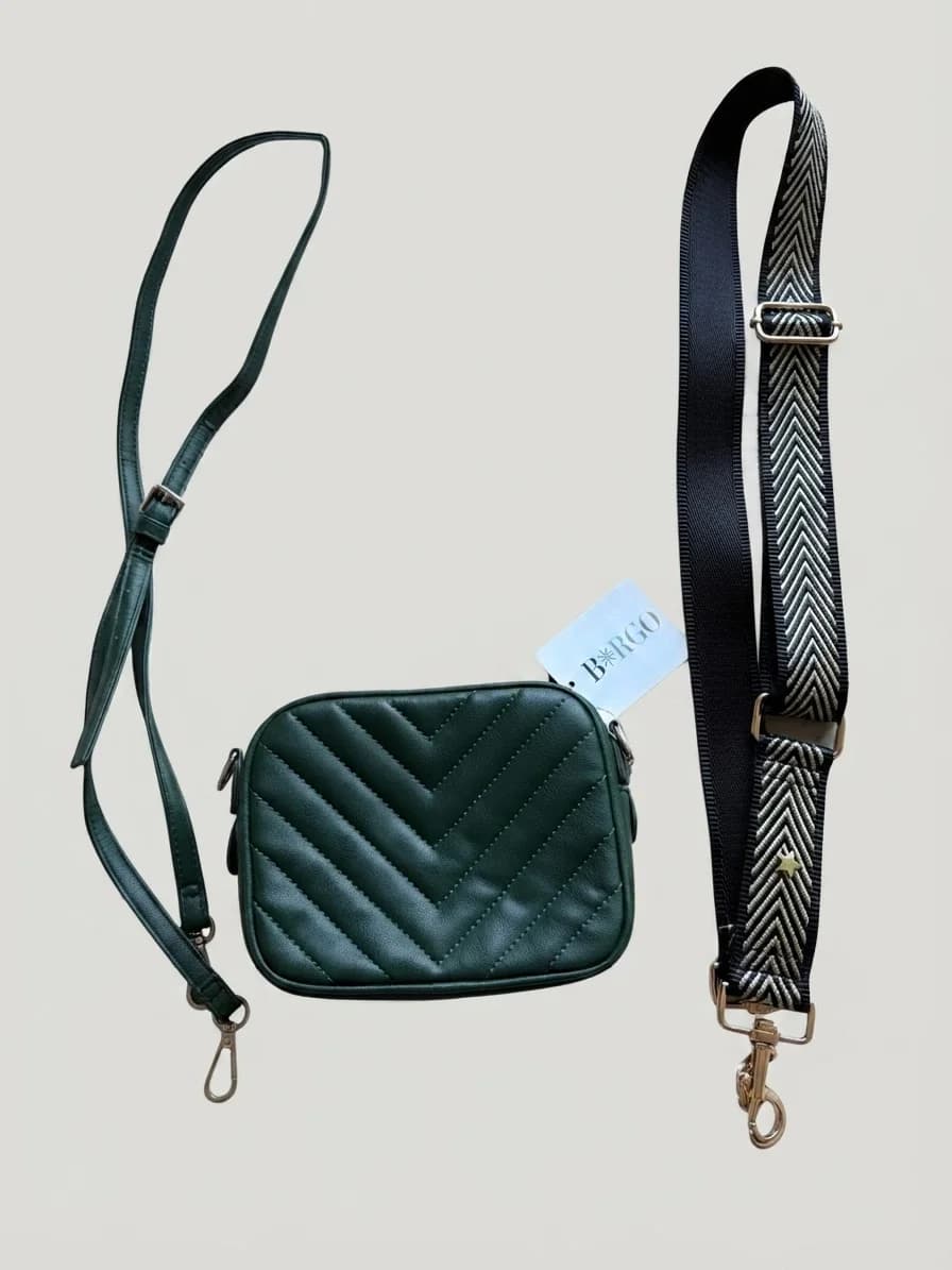 Usado por Florencia merino, Cartera borgo brand verde