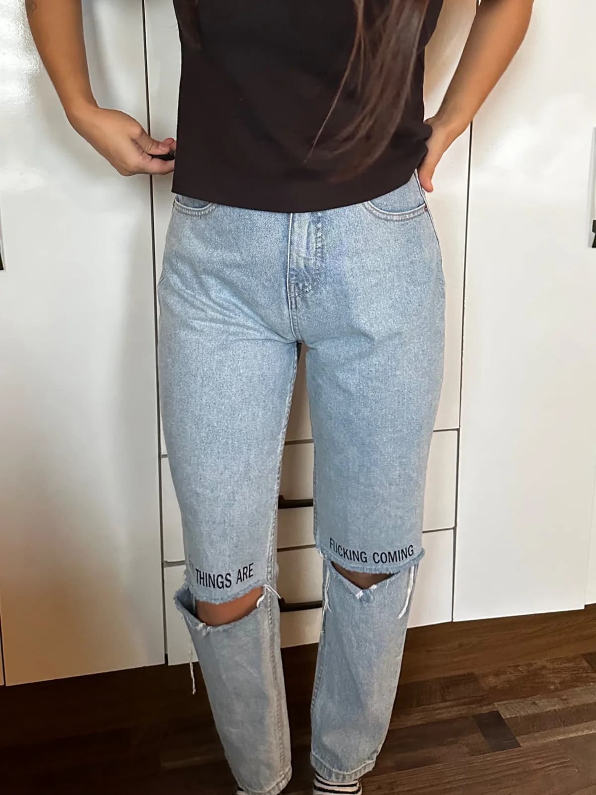Usado por Florencia Mieres, Jeans Americanino, talla 38