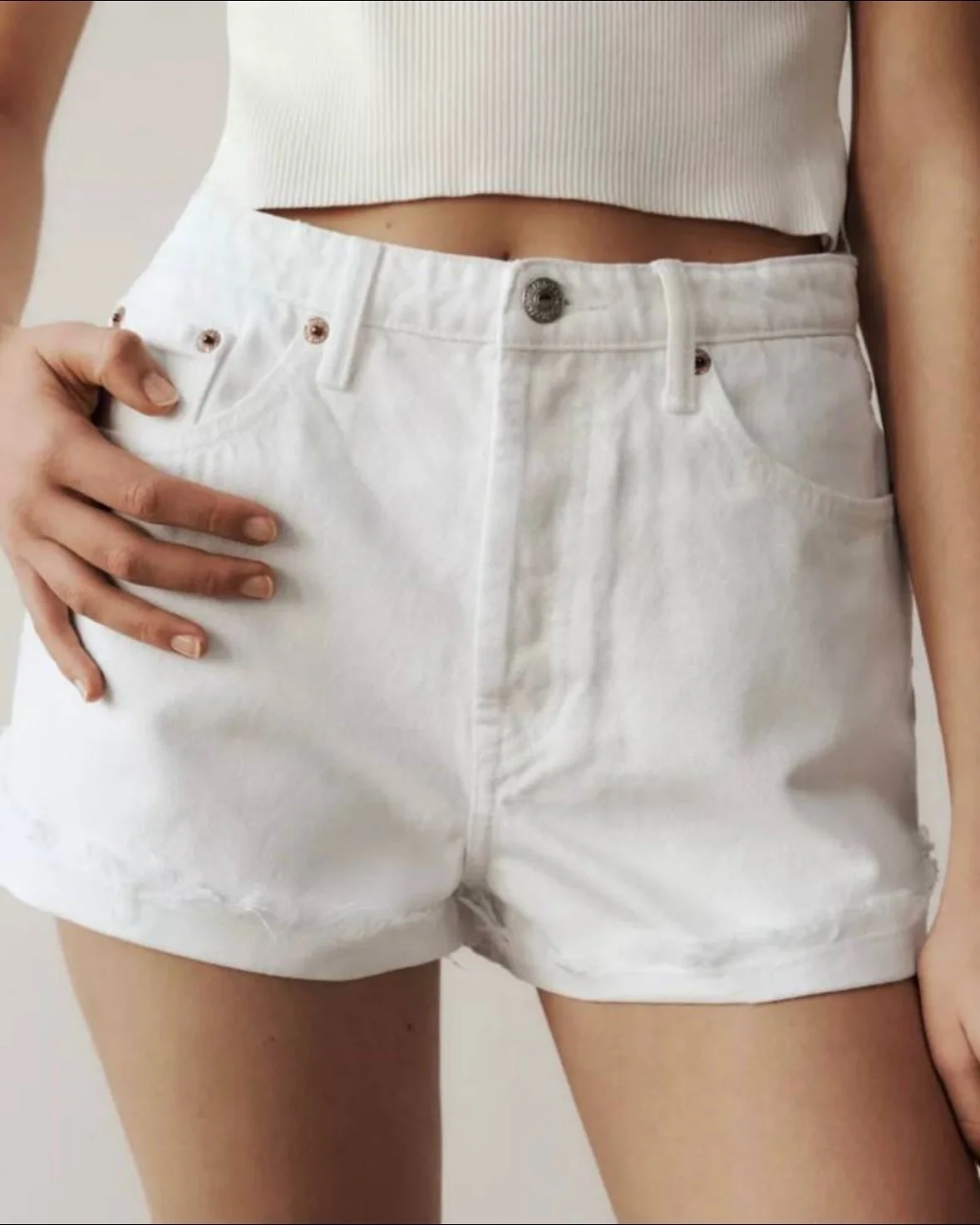 Short Blanco Zara — foto 1