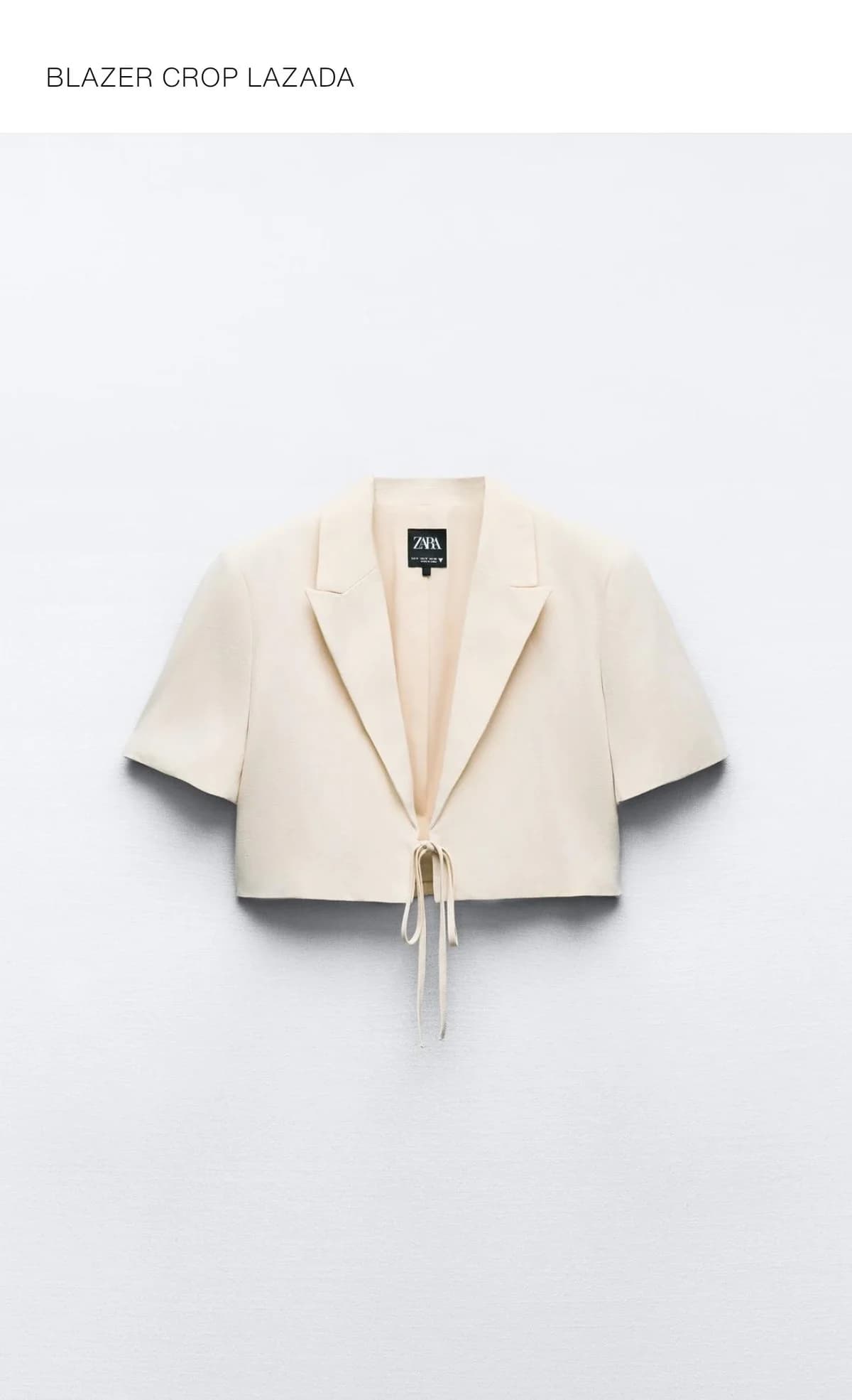 Usado por Camila Sánchez C., Blazer Crop Zara, talla M