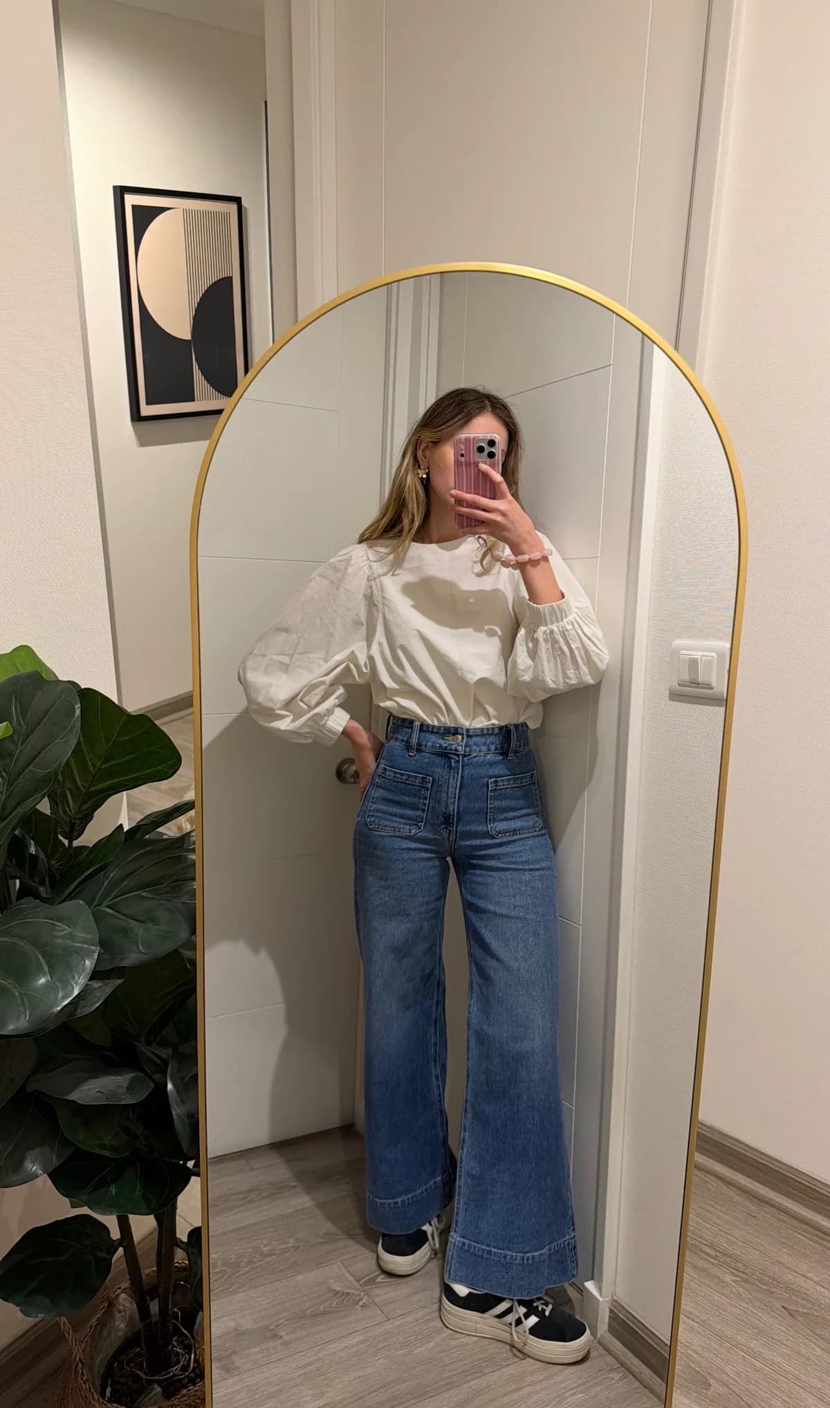 Usado por CAMI MARAMBIO, Jeans azul , talla 36