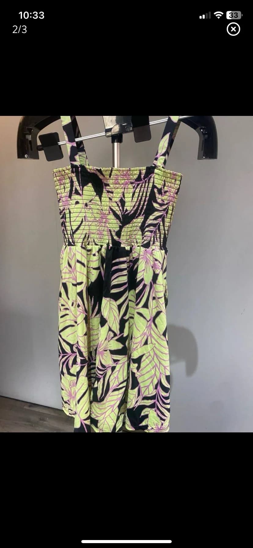 Usado por Carla Alvarez, Vestido playa , talla S