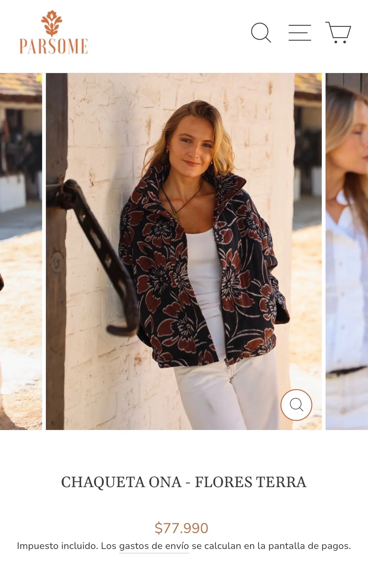 Usado por María Paz de Pablo, Chaqueta Parsome, talla SM