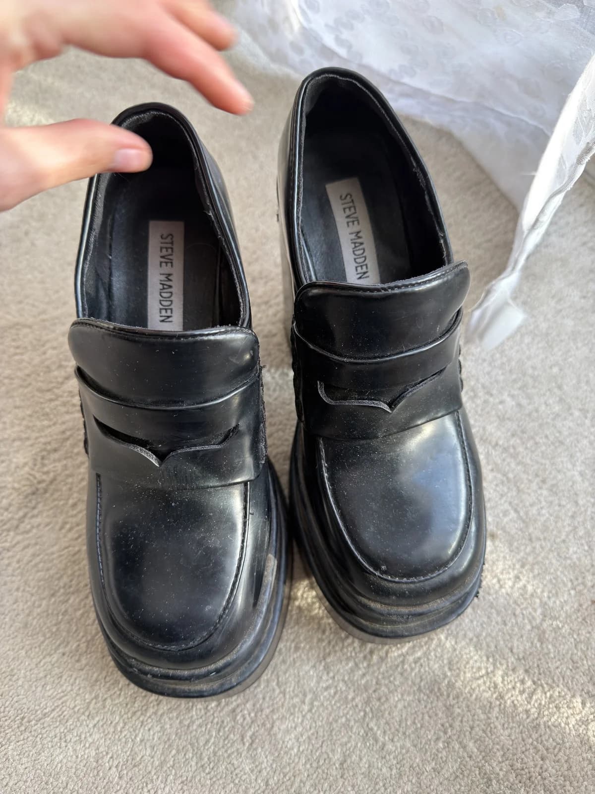 Usado por Arantxa Herrera, Mocasines Steve Madden, talla 36