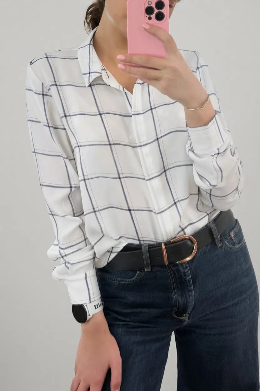 Usado por Beatriz de la jara, Blusa H&M, talla 36