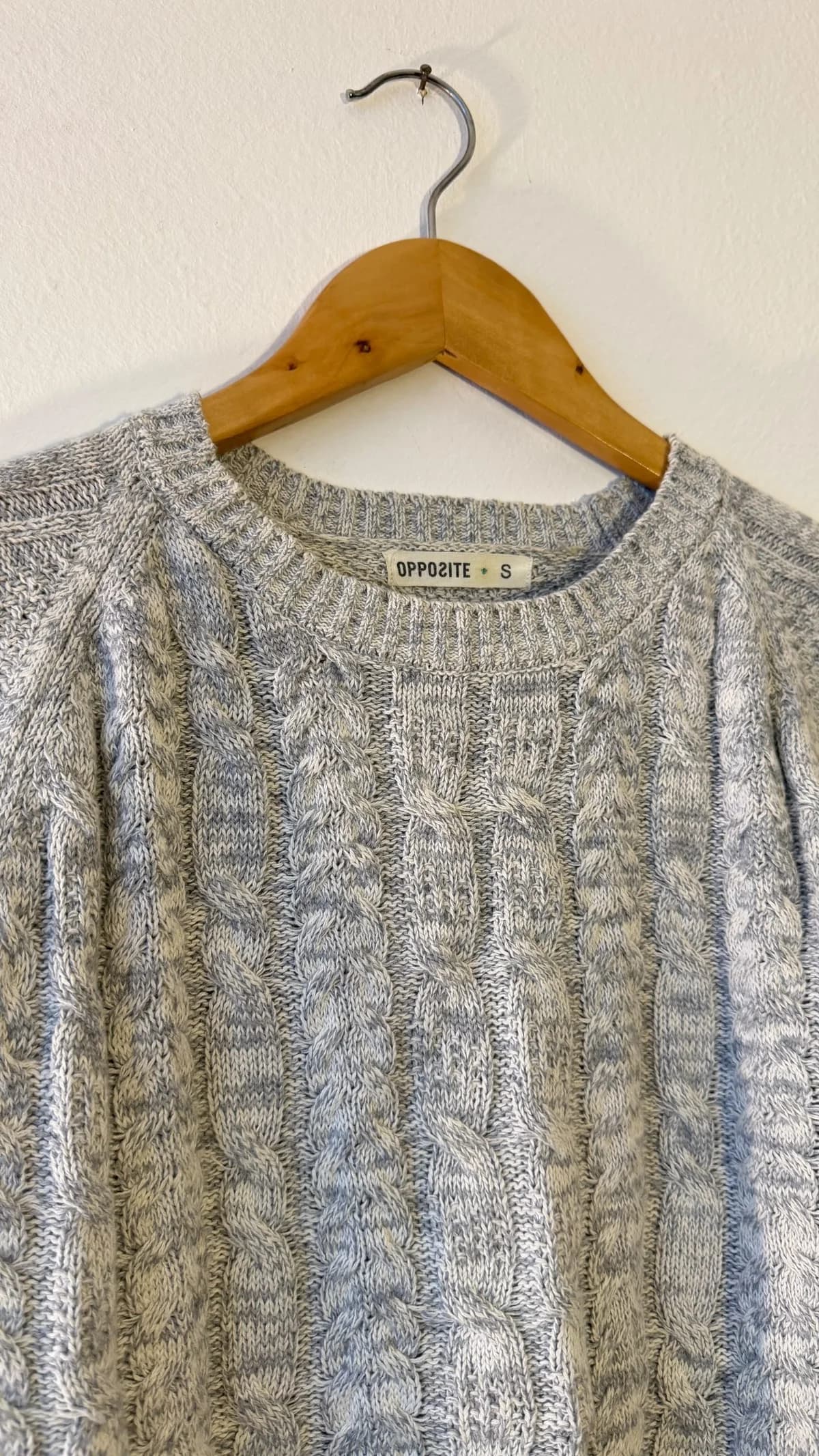 Usado por Camila Villagra K., Chaleco gris jaspeado , talla S