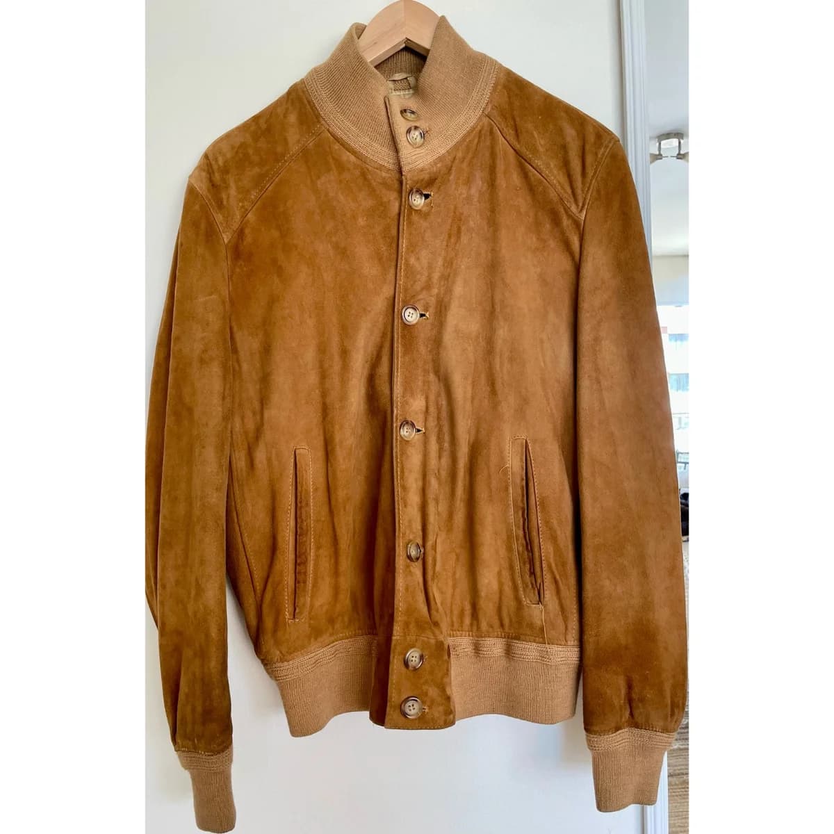 Usado por Patricia Torres, Chaqueta Cuero Suede, talla L