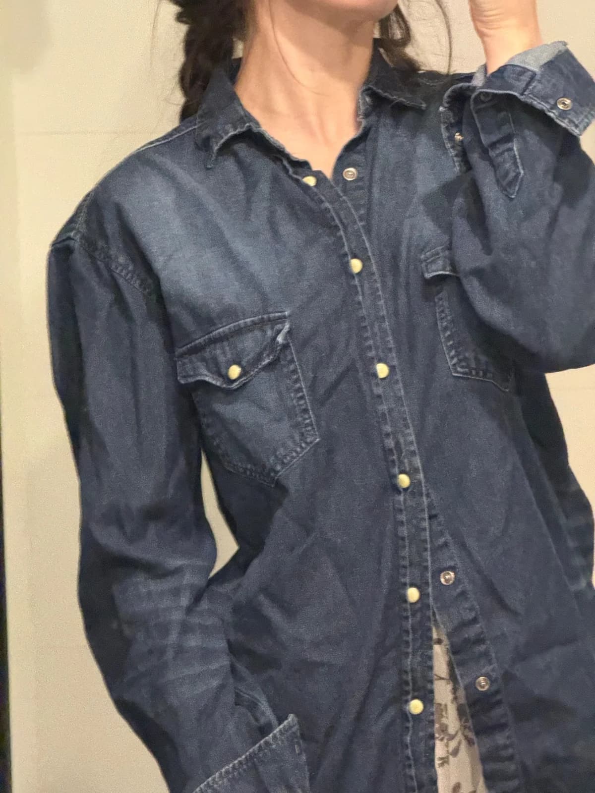 Usado por Denise Dubois, Camisa Jeans, talla M