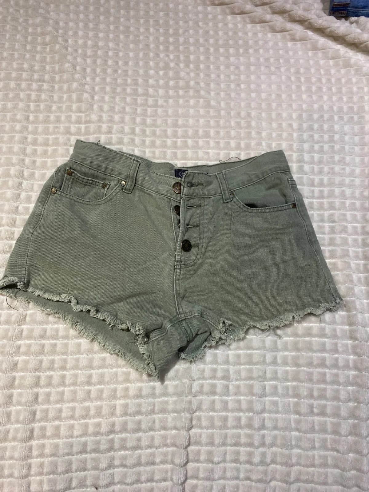 Short mezclilla verde militar — foto 1