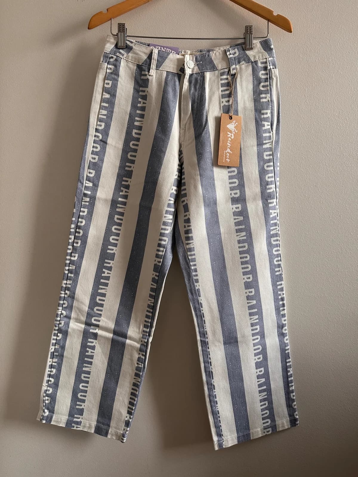 Usado por Constanza Moscoso, Jeans rayas Raindoor, talla 36