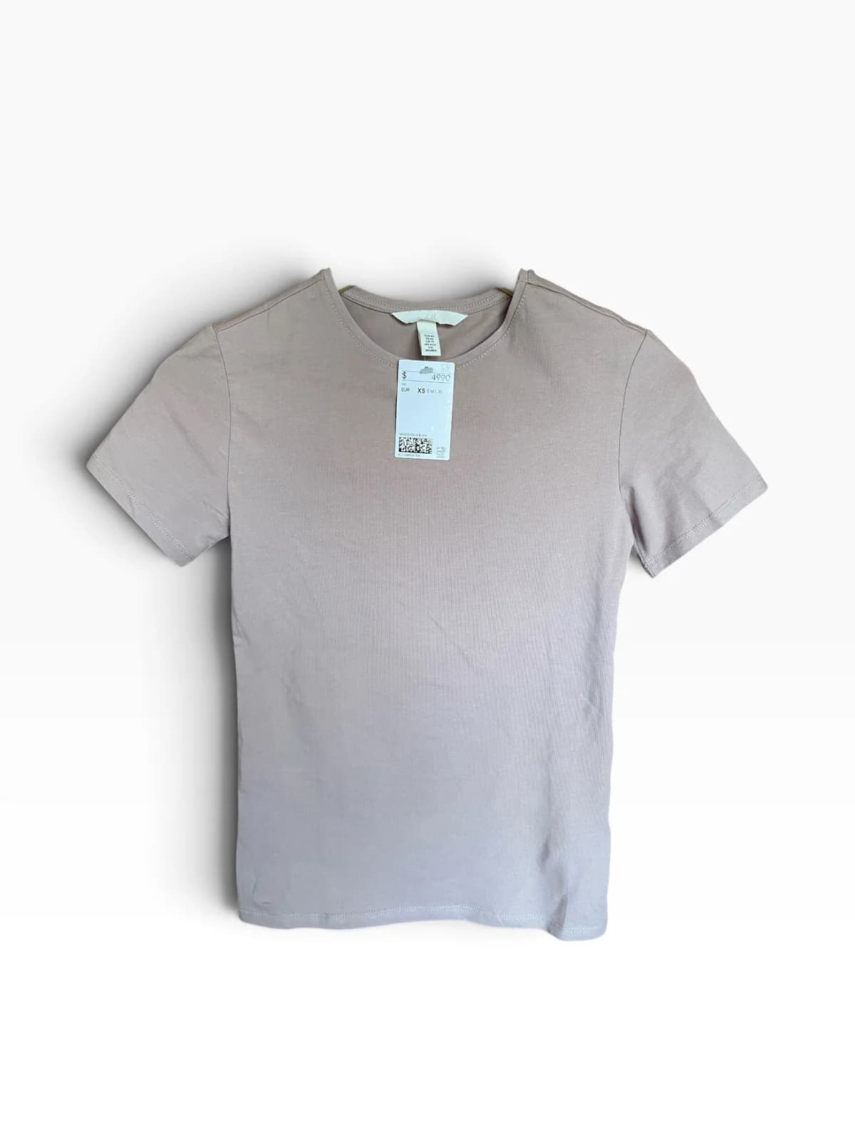 Usado por Closet de Fer, Top rosado palo ajustado, talla XS