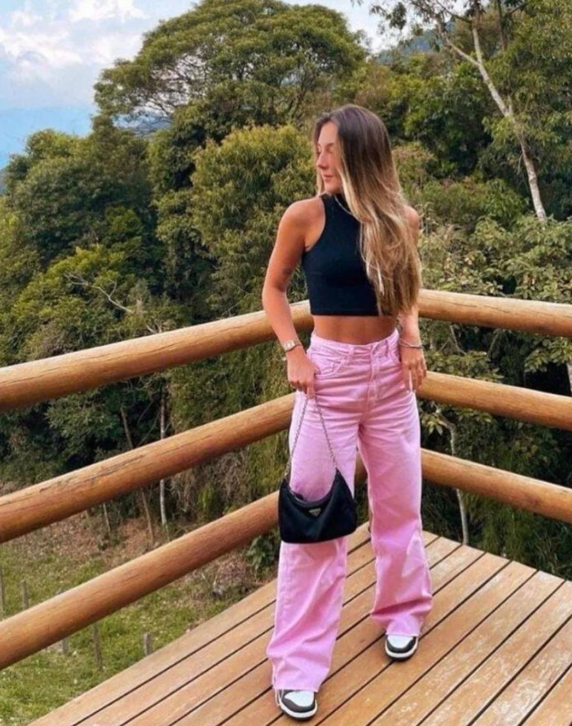 Jeans Rosado Zara — foto 1