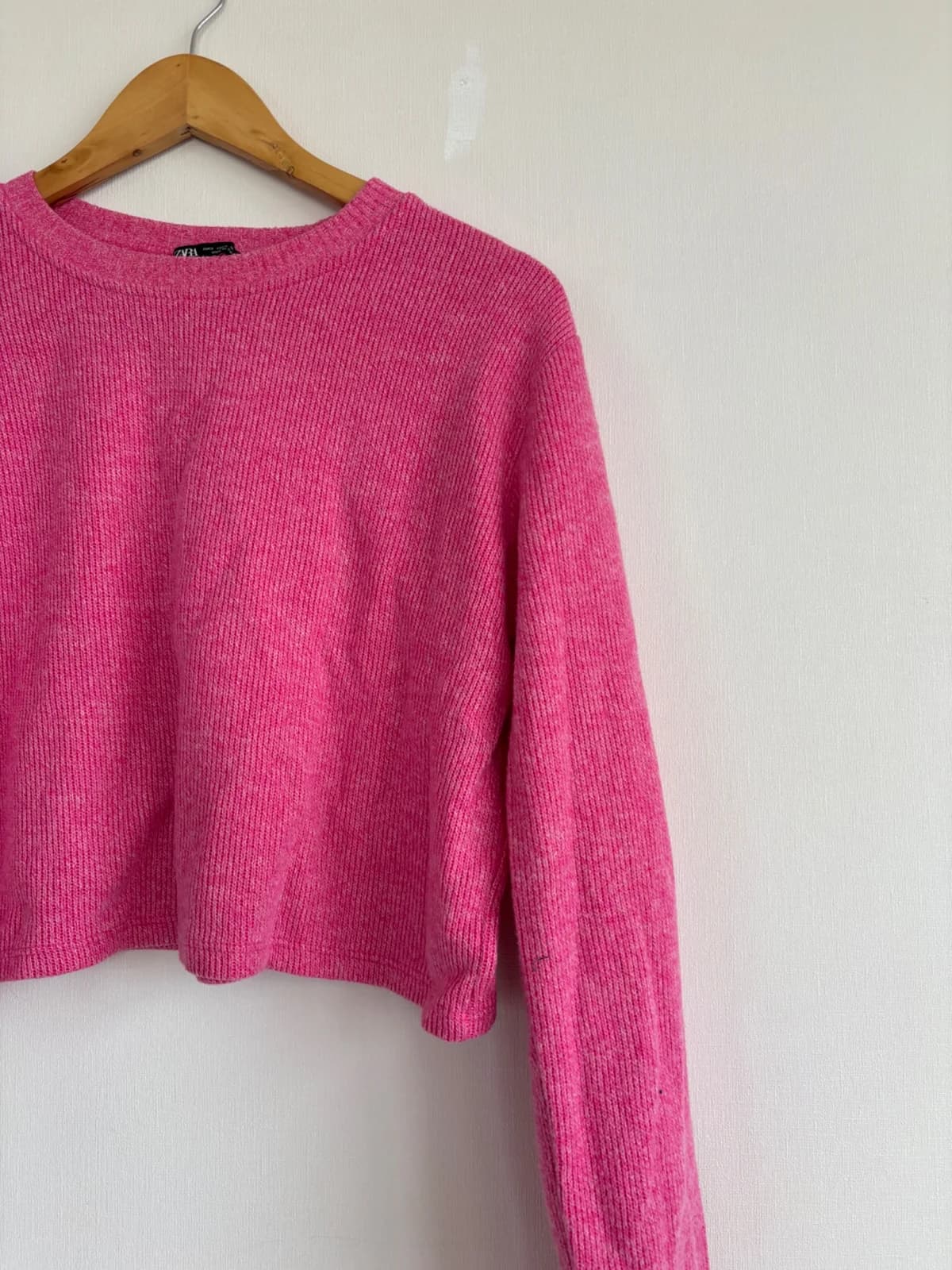 Usado por montserrat meneses, Chaleco rosado Zara, talla S