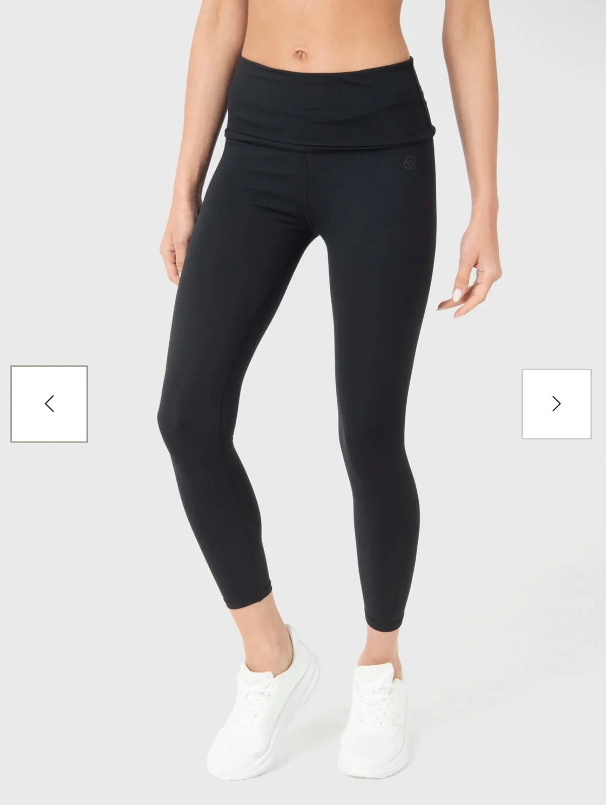 Usado por Arantza Bedoya, Calza Mujer Foldover Negro, talla M