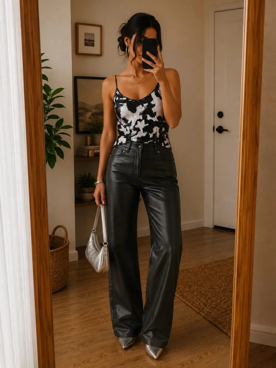 Usado por Fernanda Gonzalez, Top lentejuelas, talla XS