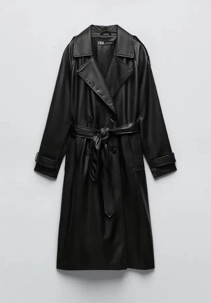 Trench cuero Zara — foto 1