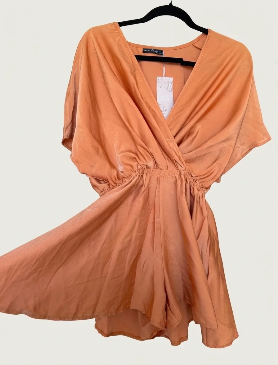 Vestido Enterito Color Coral — foto 1