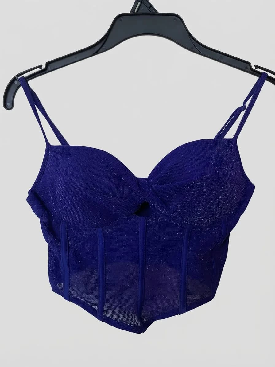 Top brillos azul — foto 1