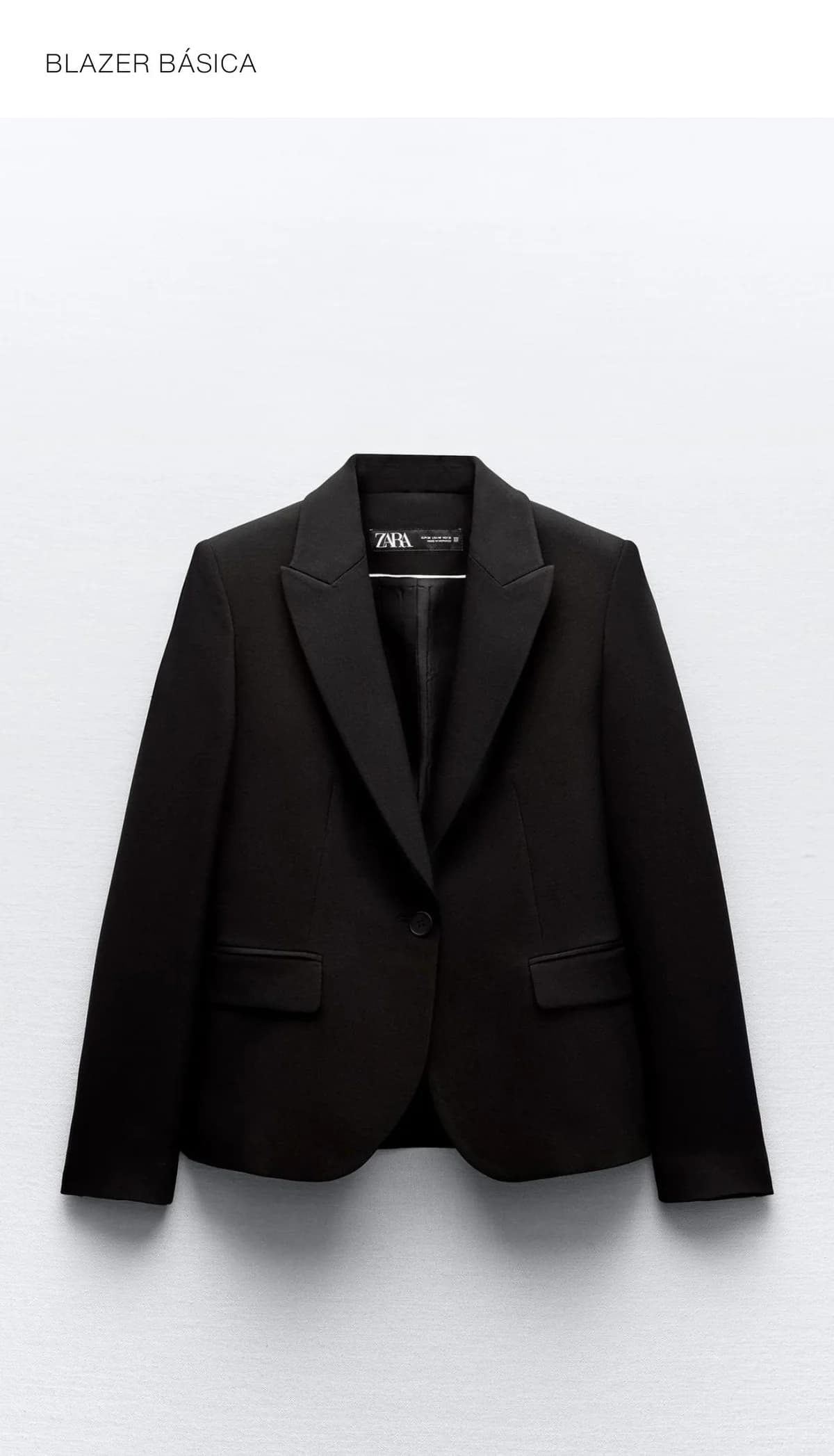 Usado por Camila Sánchez C., Blazer Negro Zara, talla 40