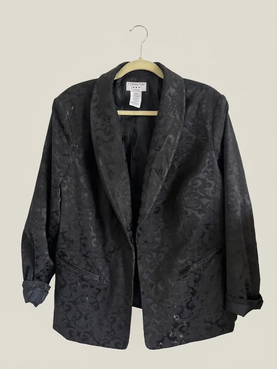 Usado por Matilde Fariña, Blazer print oversized, talla L