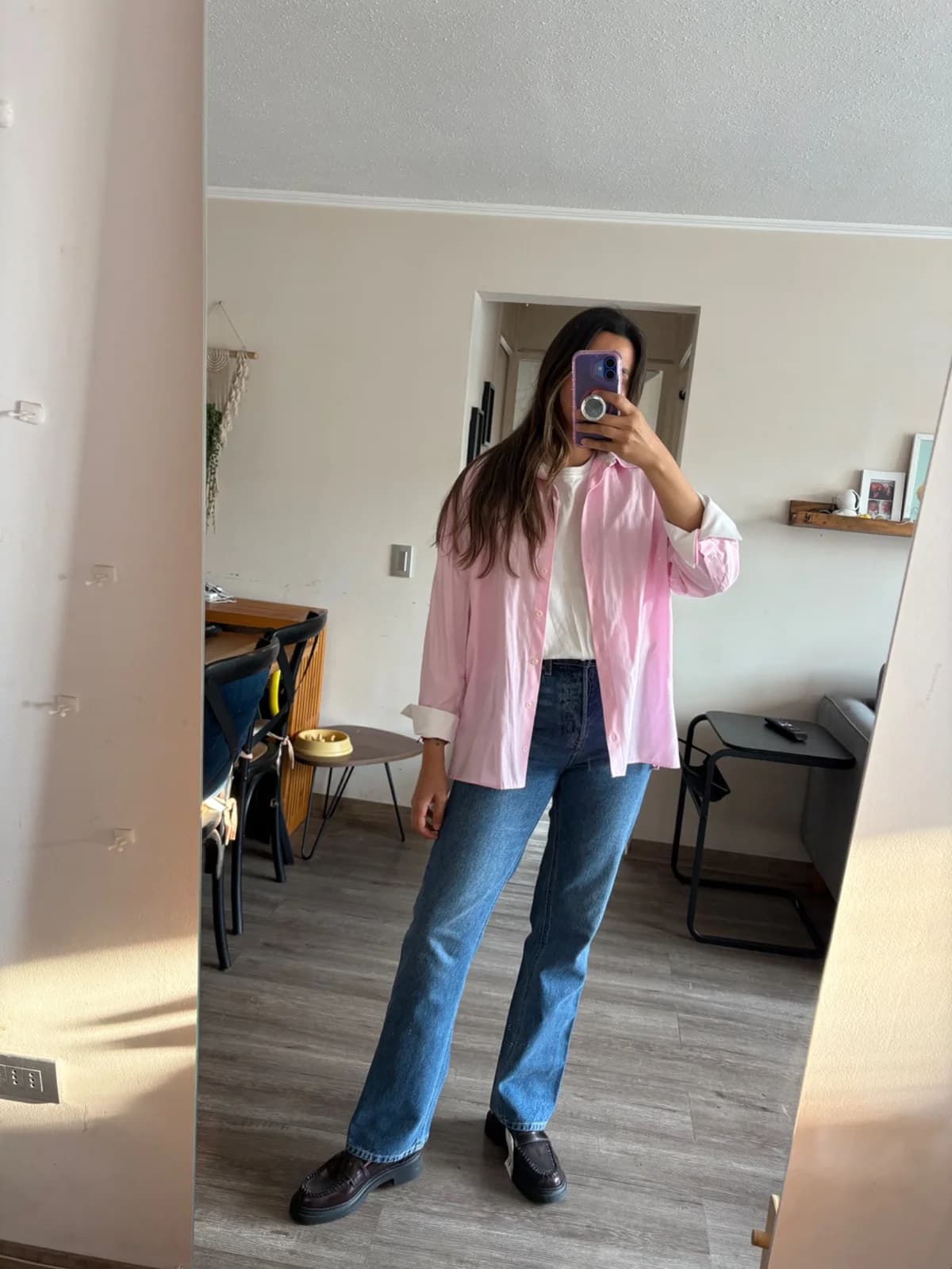 Usado por Claudia Rasines, Blusa zara rosa, talla M