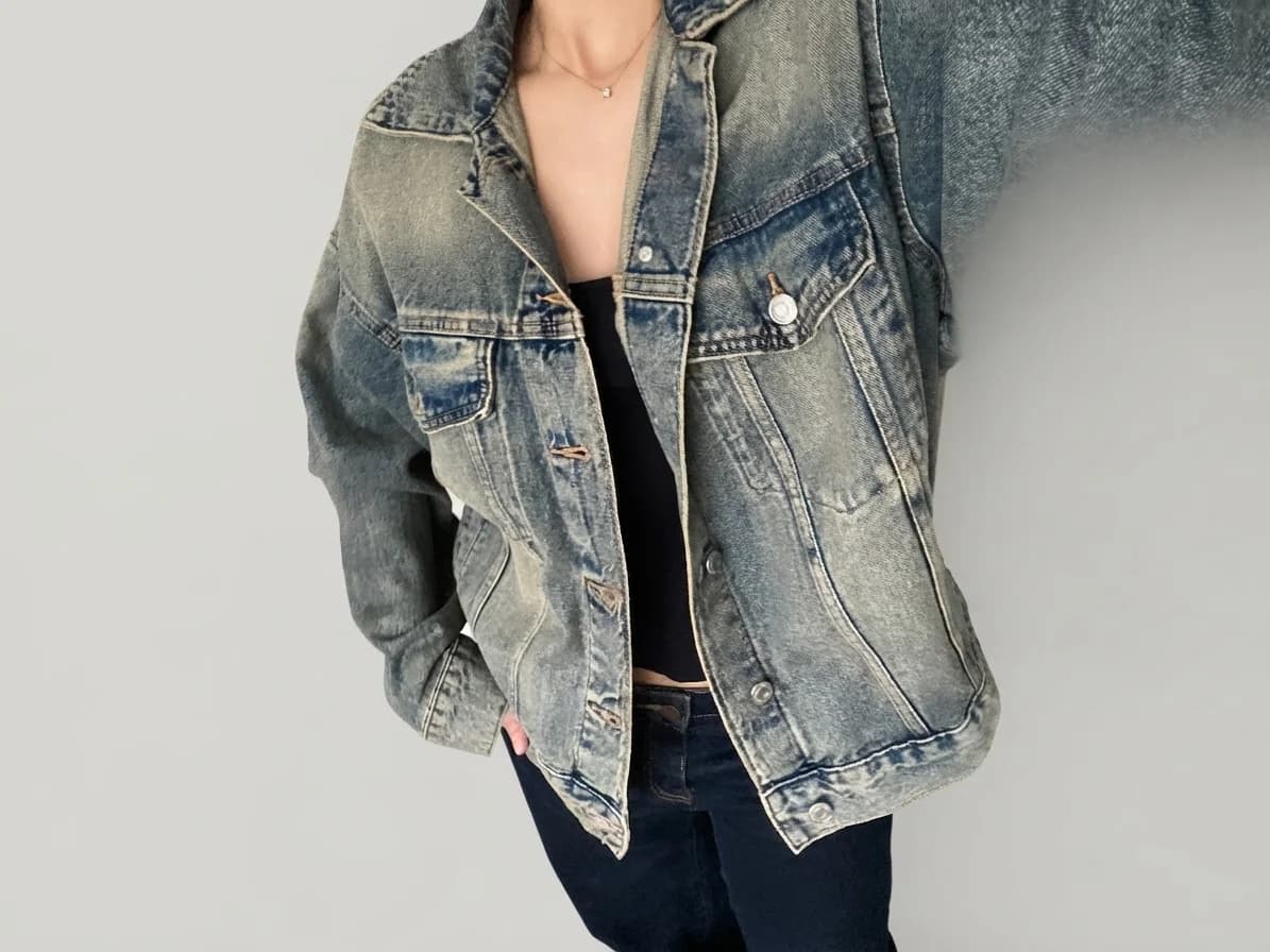 Usado por Amalia Ojeda, Chaqueta Denim, talla S