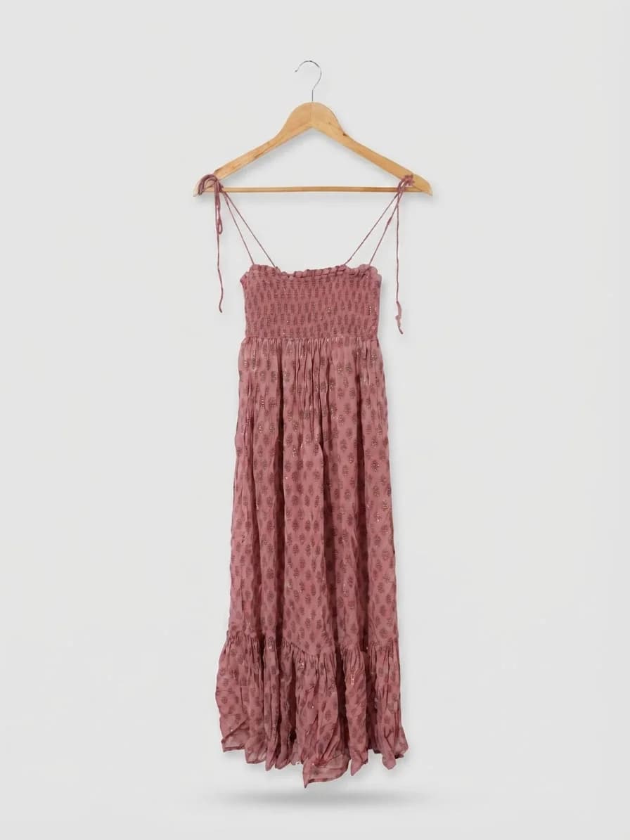 Usado por Paloma Robles , Vestido largo Brownie original, talla XS