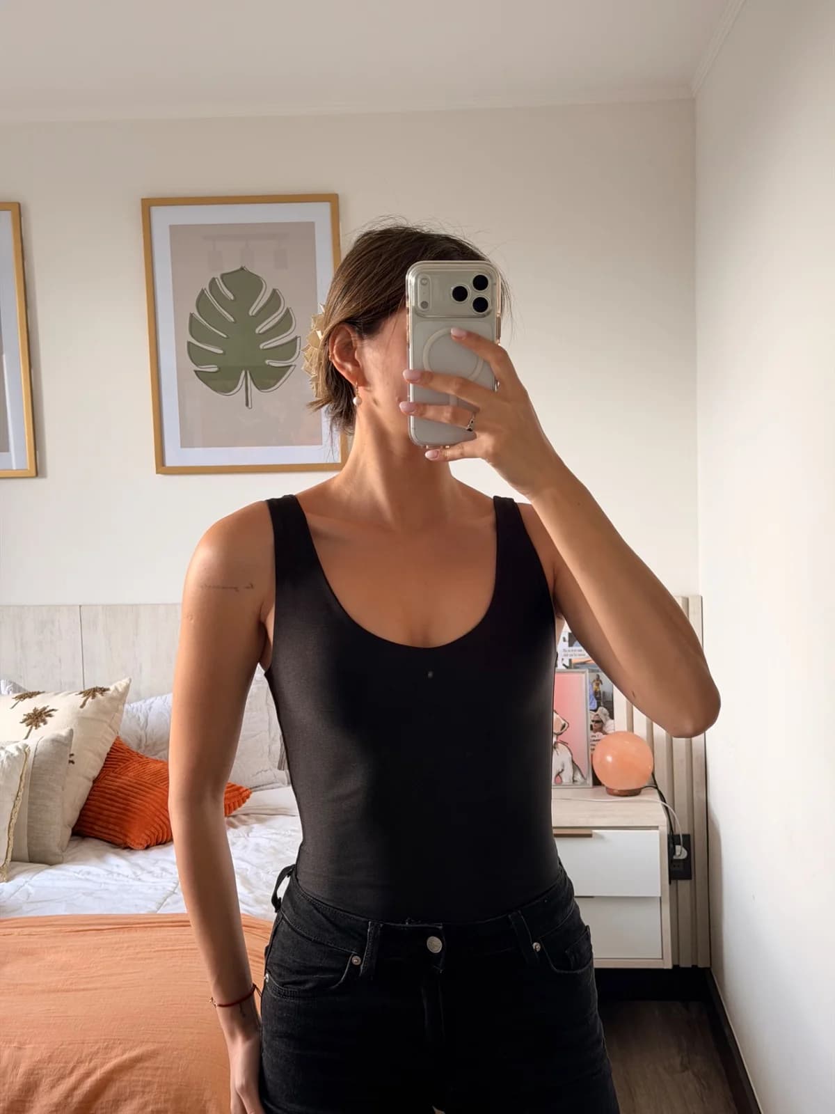 Usado por Paula Aguirre, Body elasticado