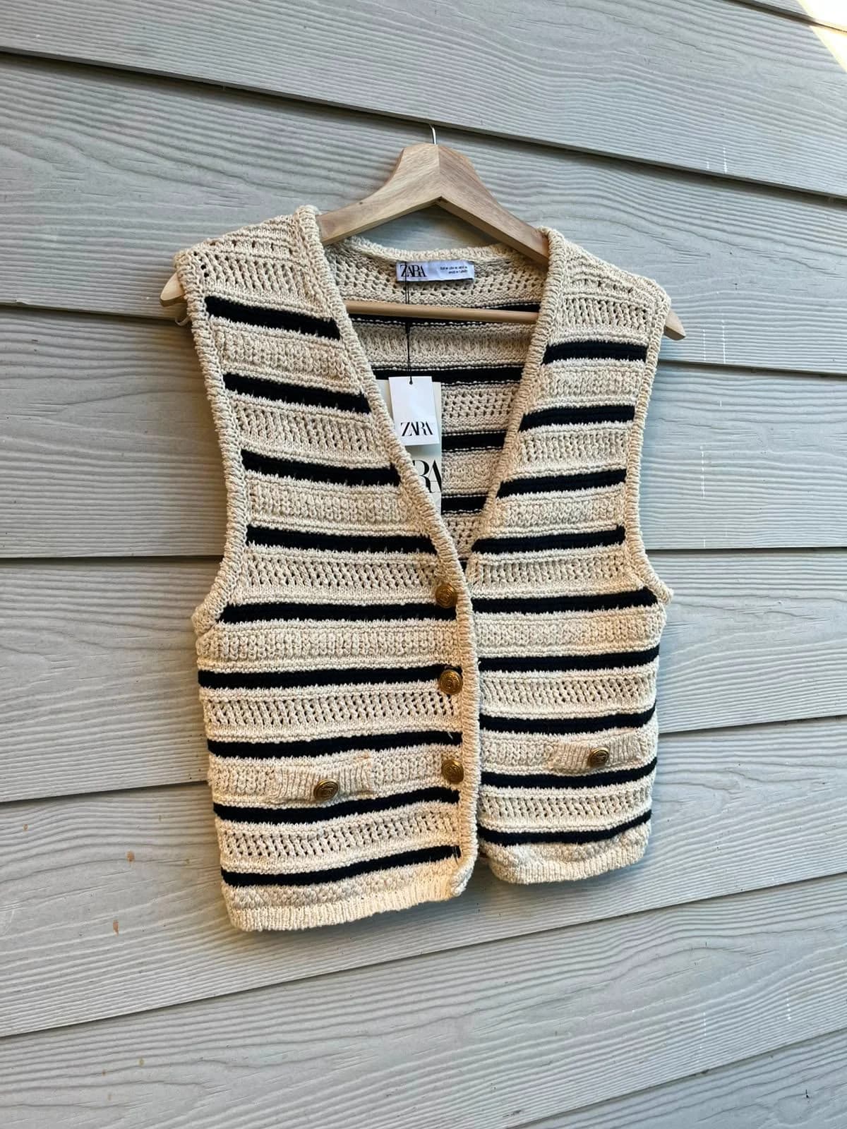 Usado por Rosario Jorquera, Vest Zara, talla M