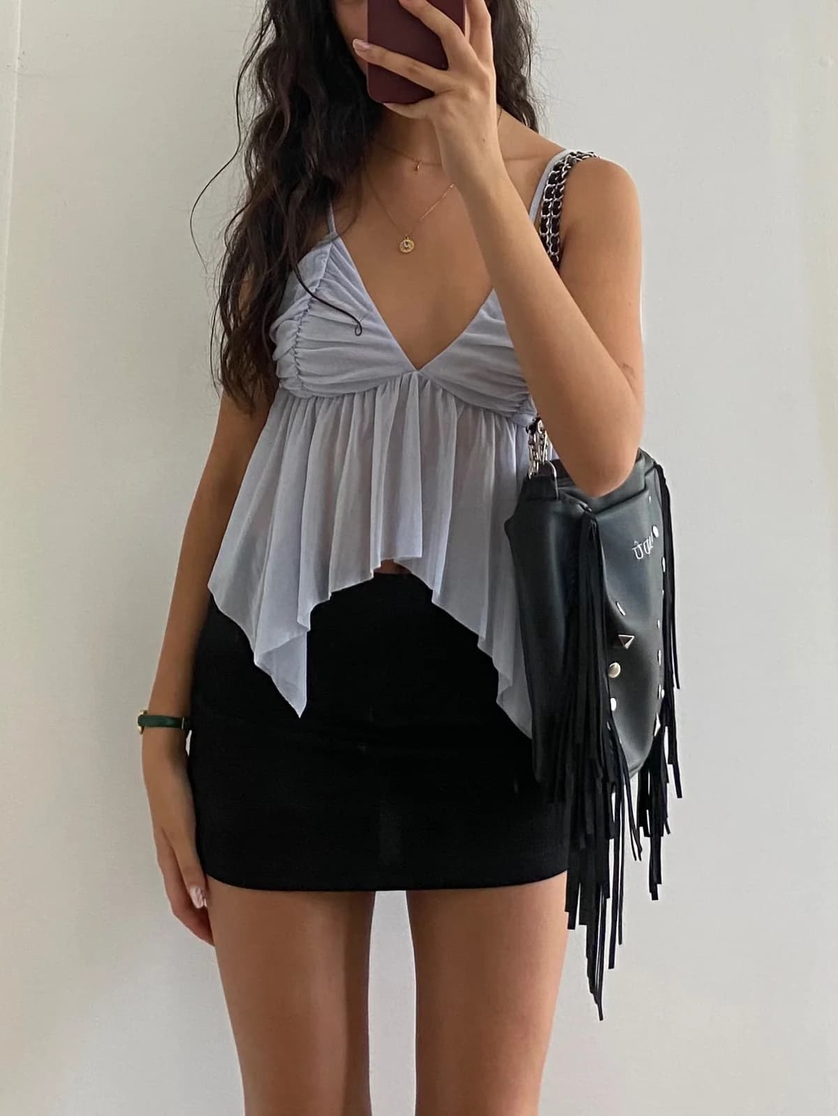 Usado por Valeria Olguín , Top Light Before Dark , talla S